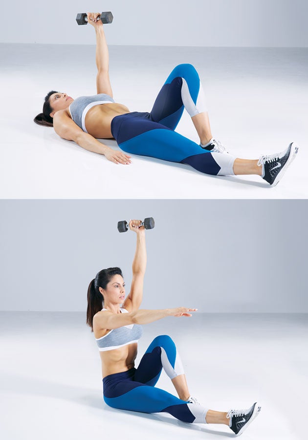 One-Arm-Weighted-L-Sit-Up None