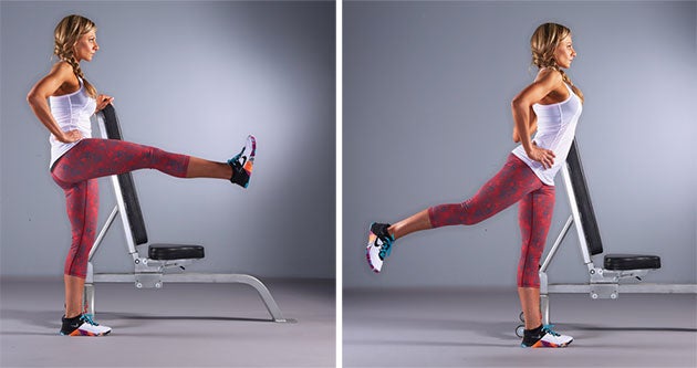 Straight-Leg-Swing Straight leg swing for flexible legs