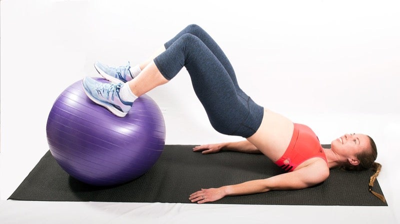 YanaBallHamstringCurlsFinish ball hamstring curls