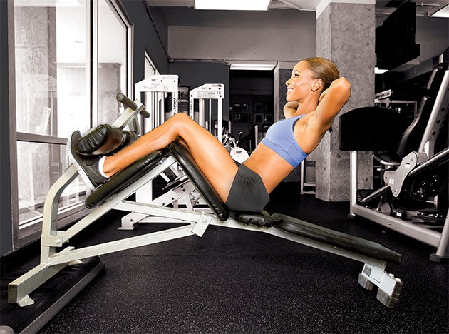 Decline-Sit-Up Decline sit-up for a tighter core and abs