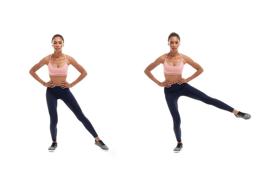 Squat and Lift One-Legged Half-Squat and Lift