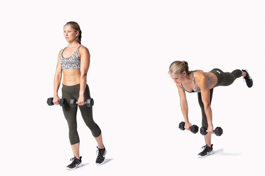 Exercise 2 Single-Leg Dumbbell Romanian Deadlift