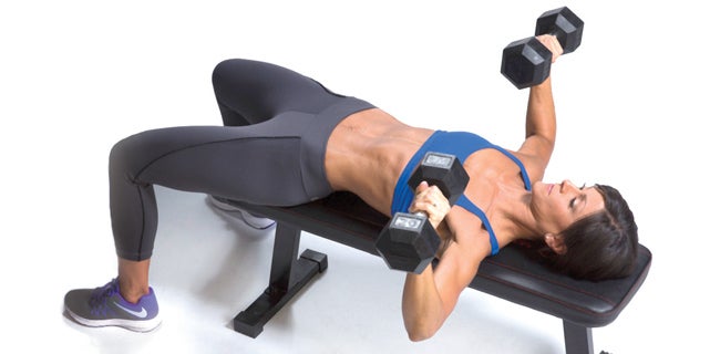 Chest-Workout-Oxygen Dumbbell Chest Press