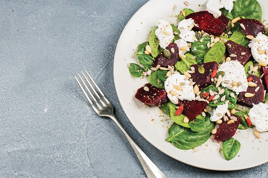 Beets Beet and Goat Cheese Salad