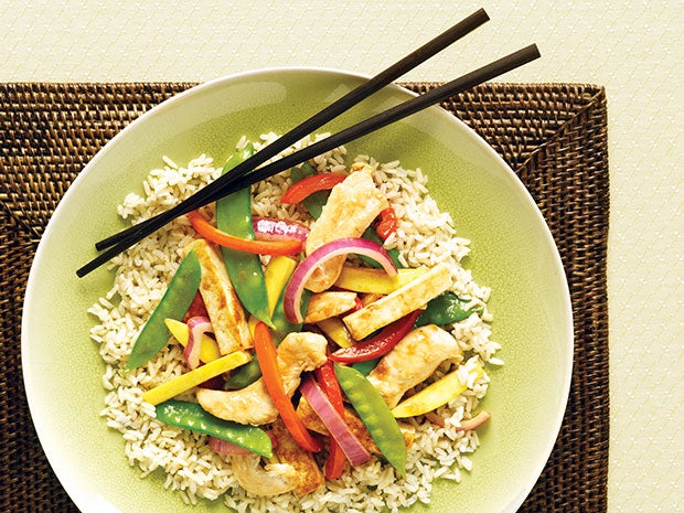Image placeholder title Szechuan Chicken Strips and Tofu Recipe