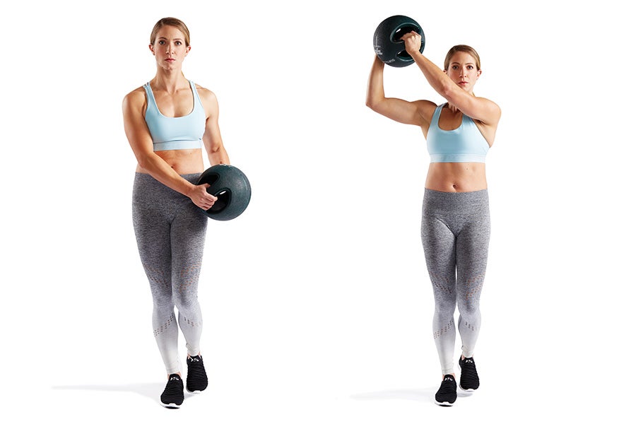 Lift and Chop Single-Legged Medicine-Ball Lift and Chop