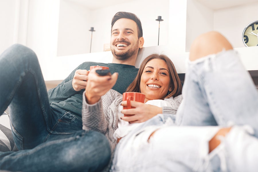 Netflix Couple watching TV