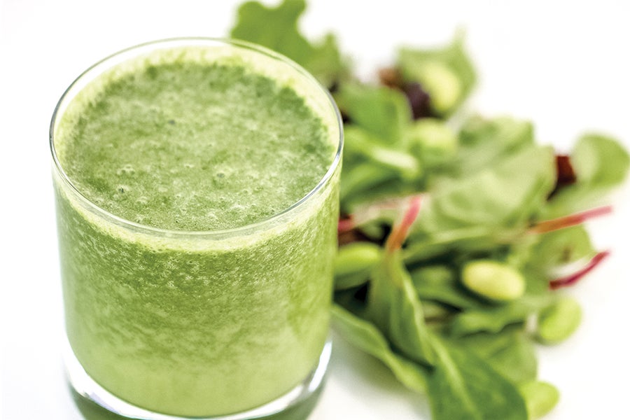 Serenity Now Green smoothie in glass