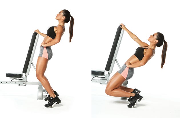 Bench-Assisted-Sissy-Squat None