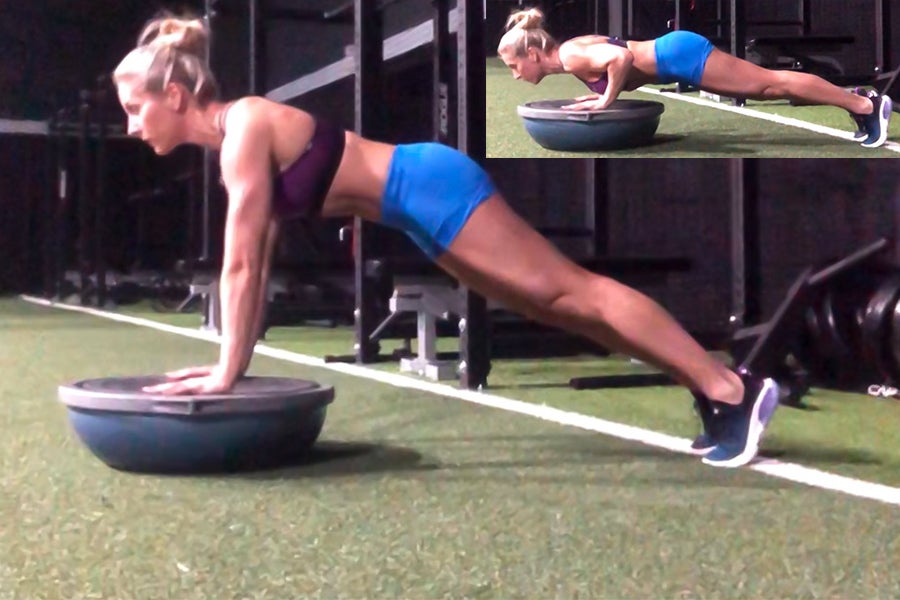 Push Up Stability Plank to Push-Up