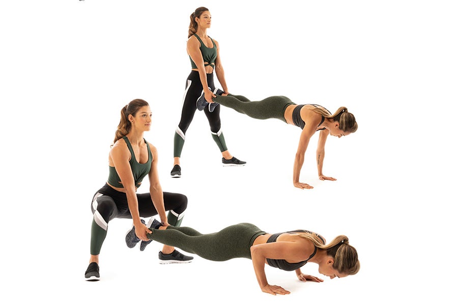 Push-Up Wheelbarrow Push-Up