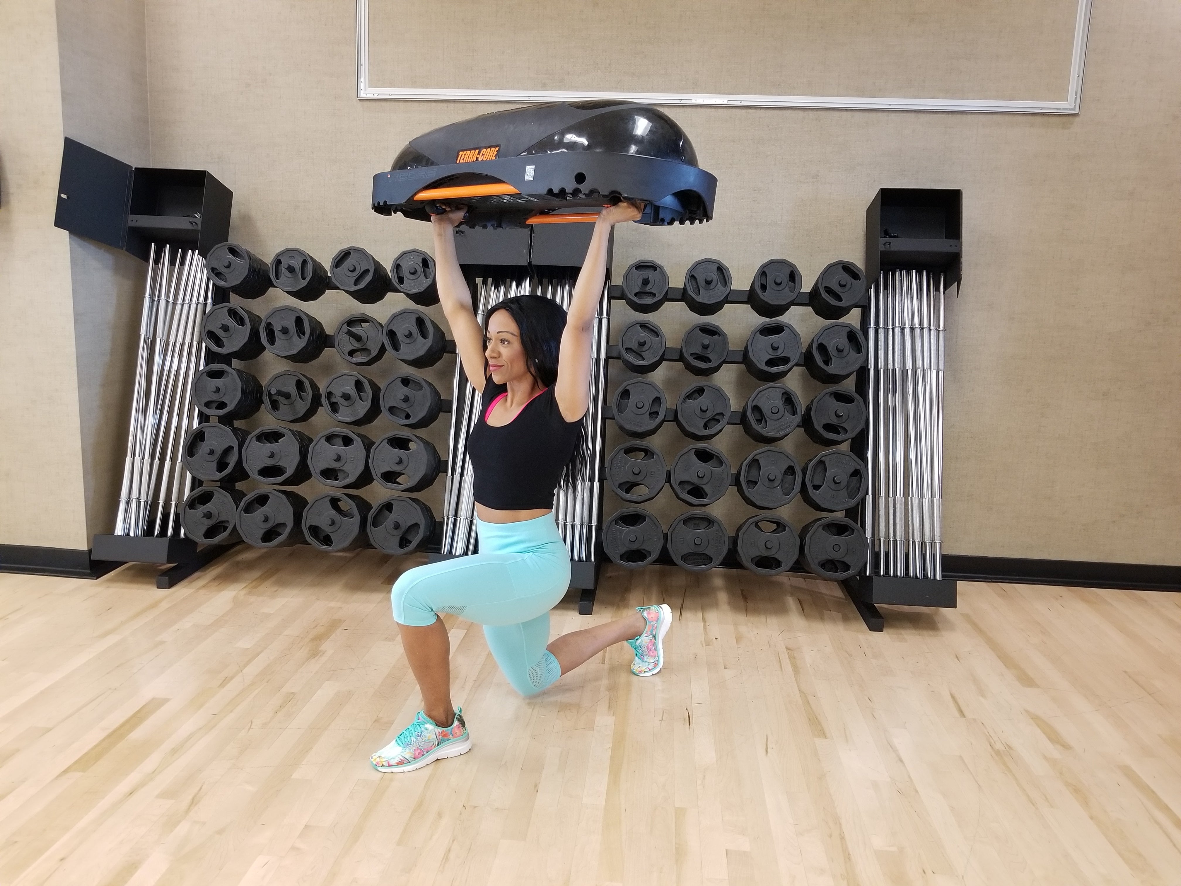 Reverse Lunge with Overhead Press None