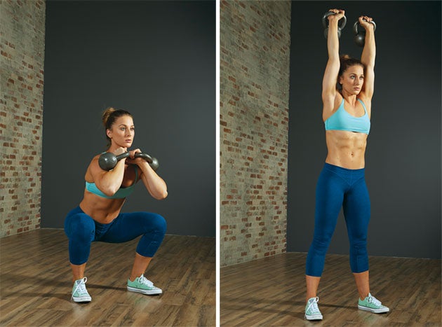 Double-Kettlebell-Squat-Overhead-Press None