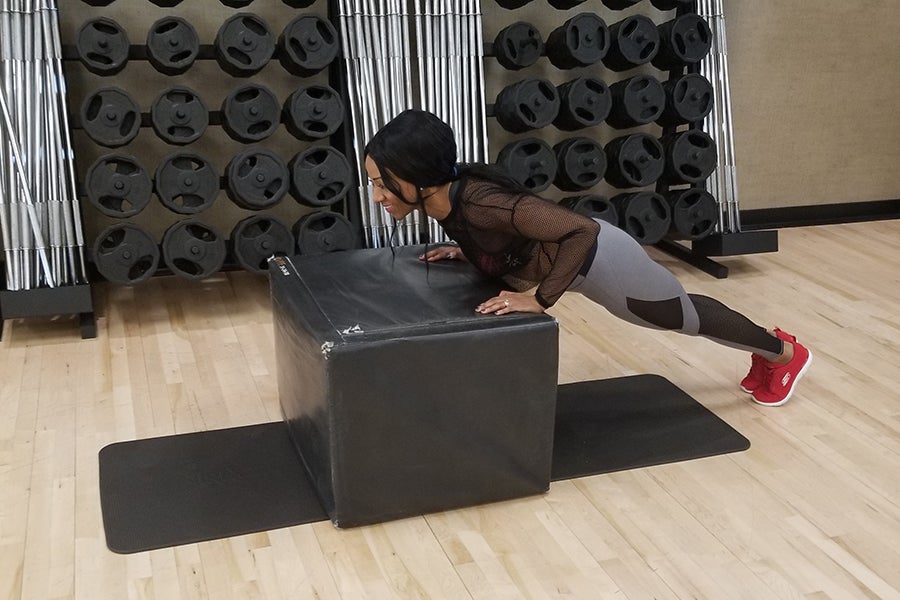 Plyo BOx Pop Push Ups (A) None