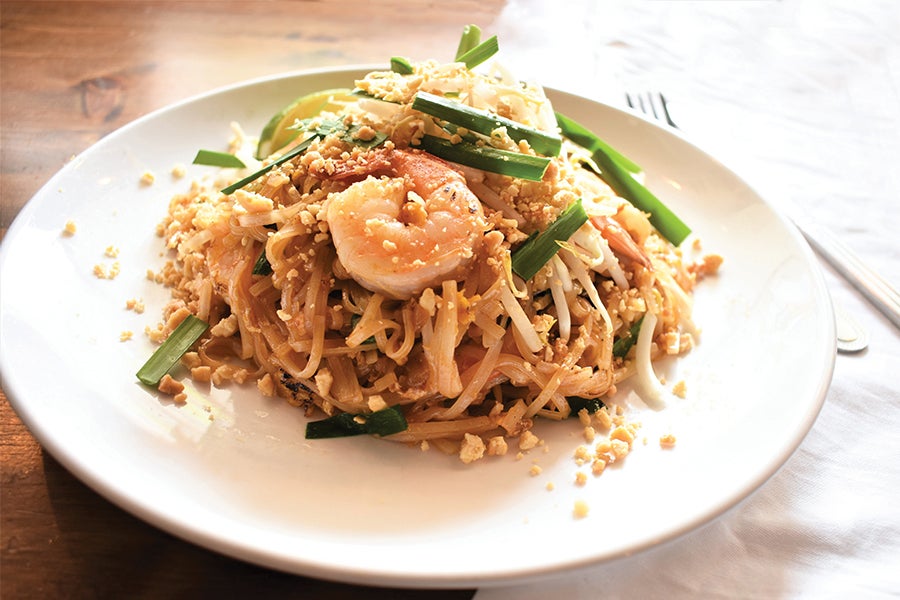 Shrimp Pad Thai Shrimp Pad Thai Noodle Bowl