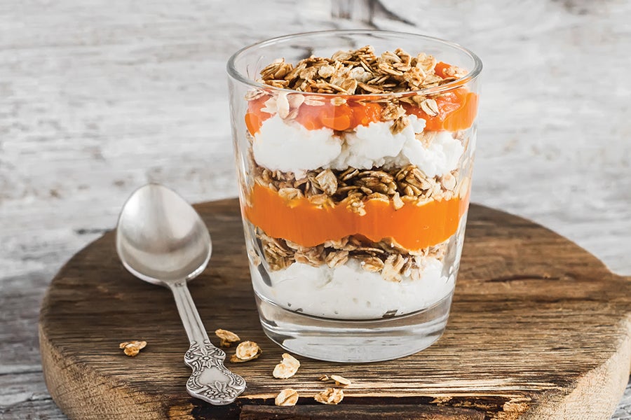 Treat Tropical cottage cheese parfait