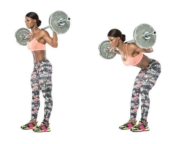 Barbell-Good-Morning Barbell good morning superset for total body supergains
