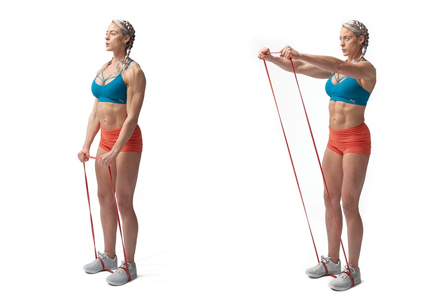 Banded Row Front Raise