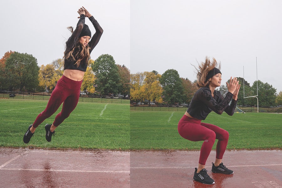 Broad Jump Broad jump outdoors