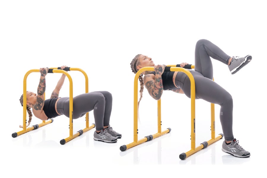 Pull Up with Alternating Knee Lift None