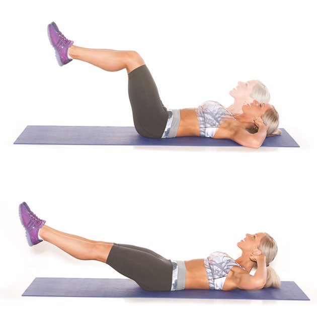 Crunch-with-Leg-Extension None