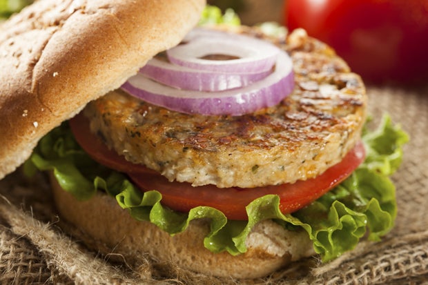 Organic Grilled Black Bean Burger
