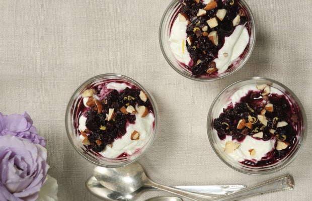 Greek Yogurt and Blueberry Compote None