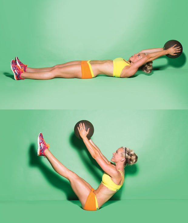 Medicine Ball V-Up None