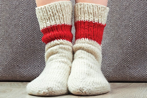 Feet in Socks None