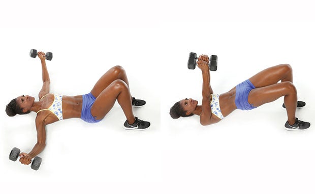 Glute-Bridge-With-A-Chest-Flye None