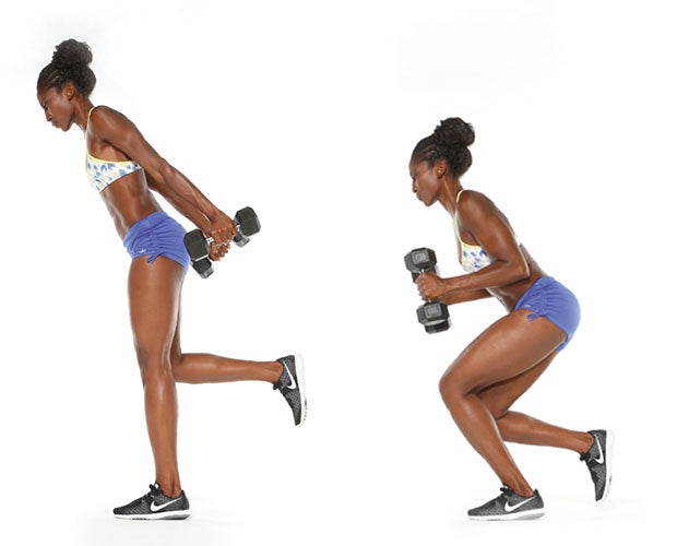 One-Legged-Squat-With-Triceps-Kickback None