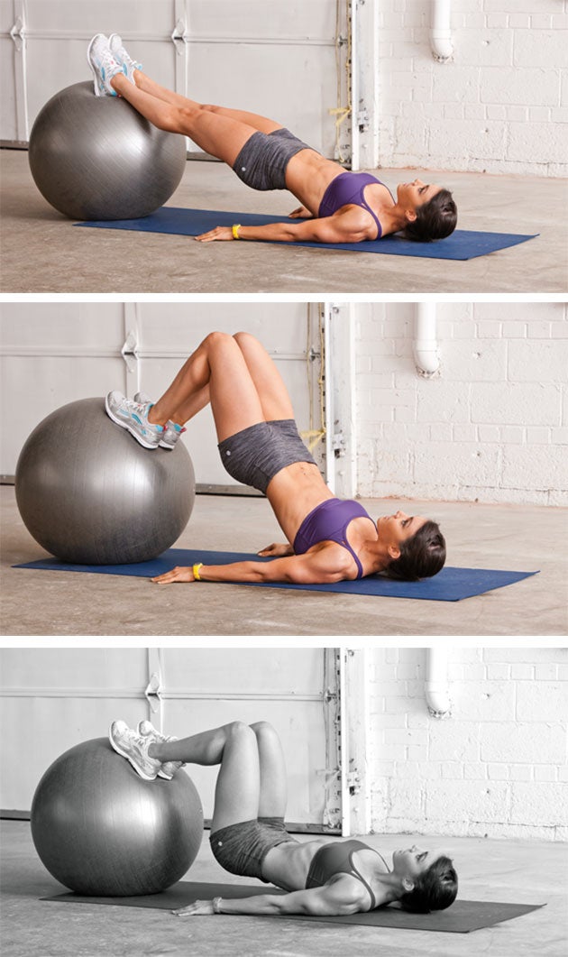 Stability-Ball-Hamstring-and-Glute-Blaster None