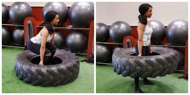 farmer walk The Farmer's walk for tire-training total body workout circuit