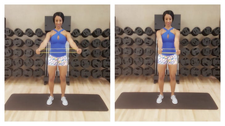 shoulder flutters Band shoulder flutter at home workout