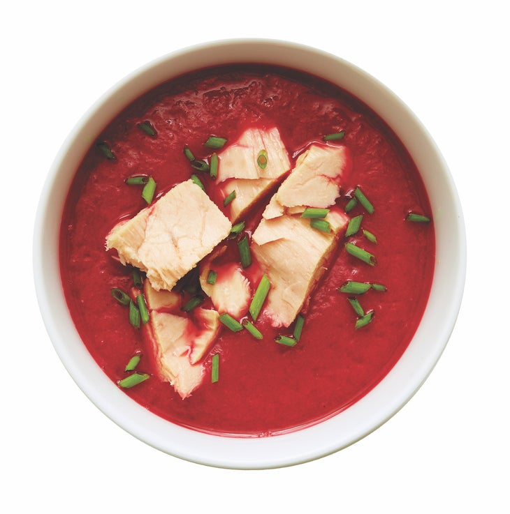 Roasted Beet Red Pepper Soup-0244 None