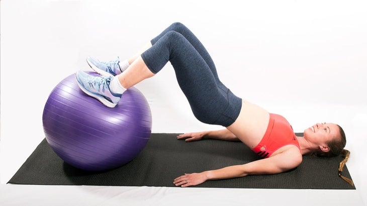 YanaBallHamstringCurlsFinish ball hamstring curls