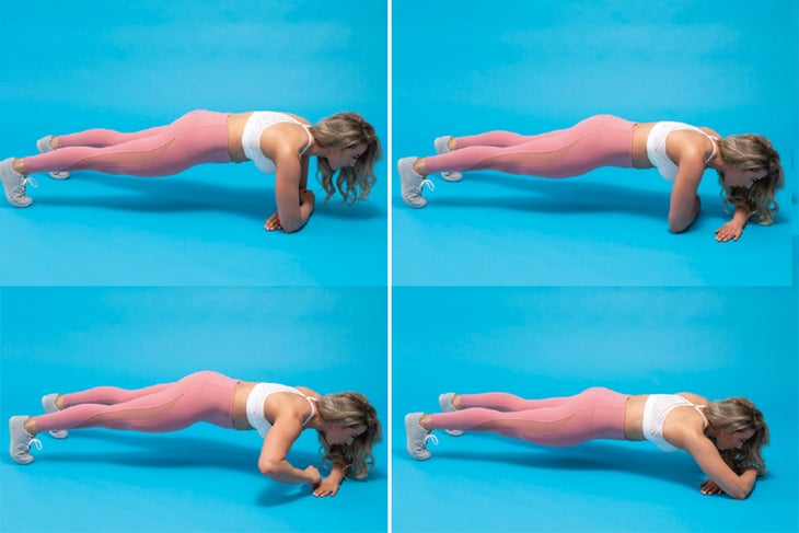 Crawling plank Crawling the plank exercise