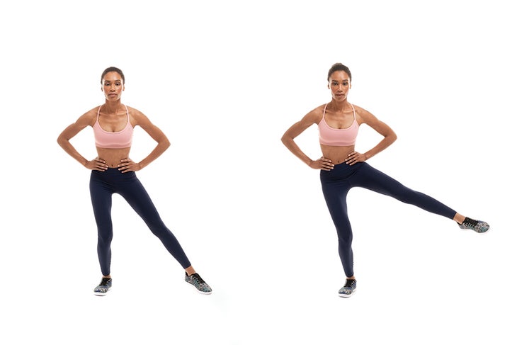 Squat and Lift One-Legged Half-Squat and Lift