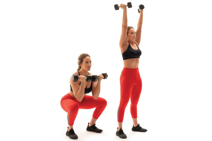 IMG 1 Squat with supinated press exercise