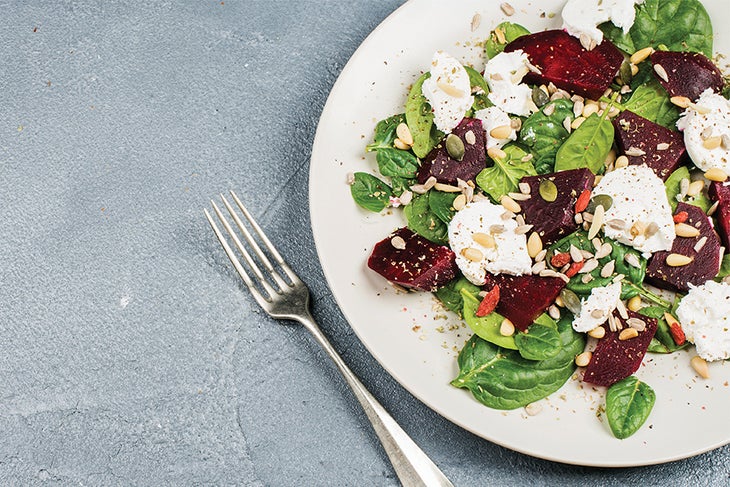 Beets Beet and Goat Cheese Salad