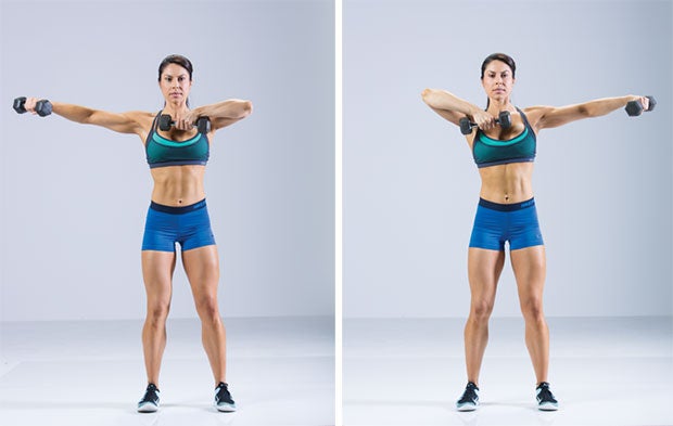 Image placeholder title Dumbbell side swings