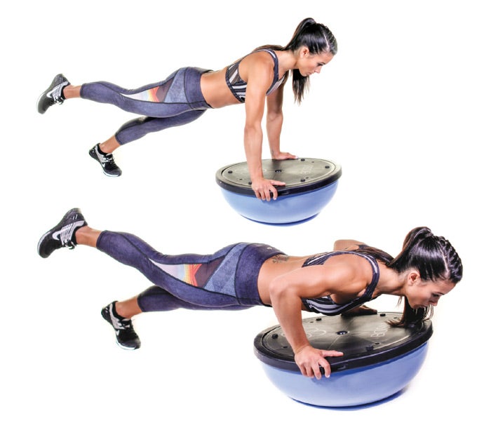 Alternating-One-Legged-Push-Up-Oxygen Alternating One-Legged Push-Up