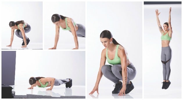 burpee Burpee for day 3 of the 8-week total body program
