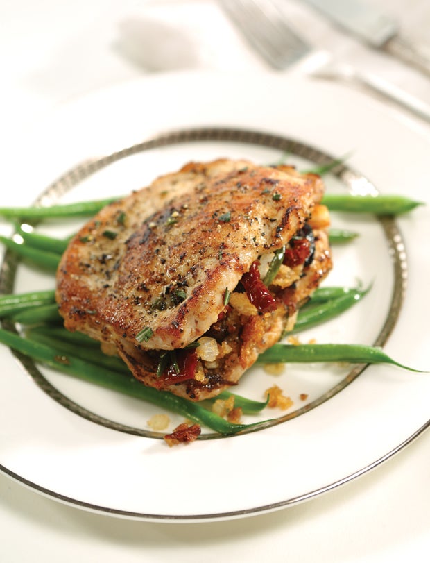 Sundried Tomato Stuffed Porkchop Sun-Dried Tomato Stuffed Pork Chops