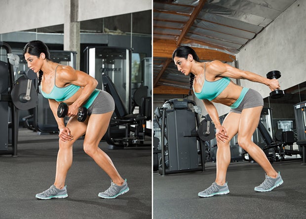 One-Arm Dumbbell Kickback None