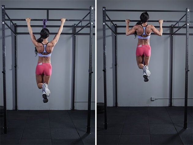 Pull-Up Pull-up workout part of total body HIIT ladder workout