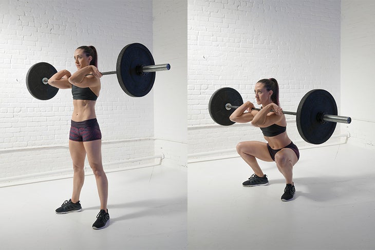 Barbell Front Squat Barbell Front Squat - Lift-to-Be-Lean