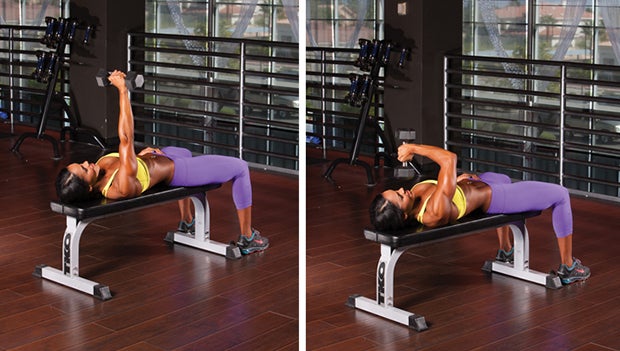 Lying Cross-Body Triceps Extension None