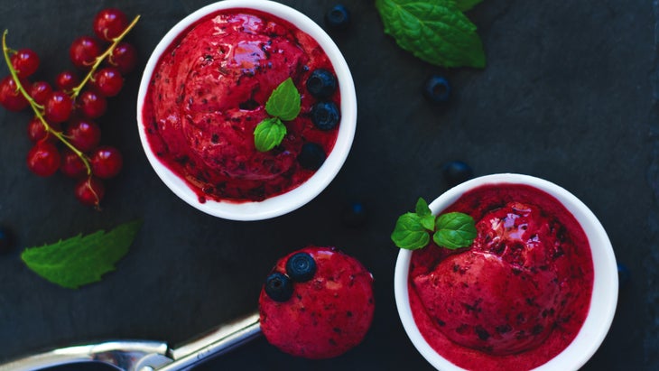 Berry Sorbet Dessert