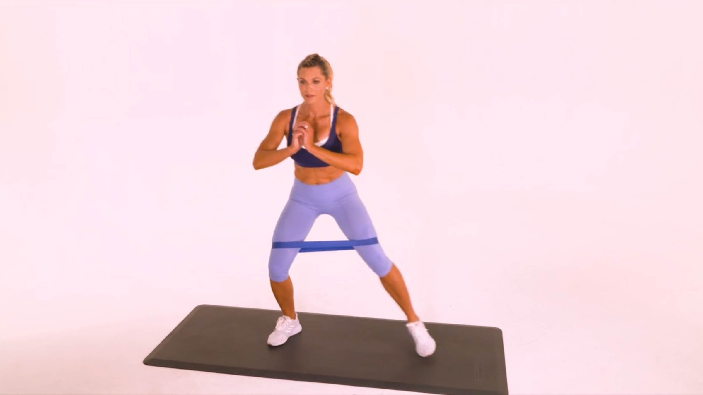 Banded Low Lateral Squat Walk Oxygen Mag